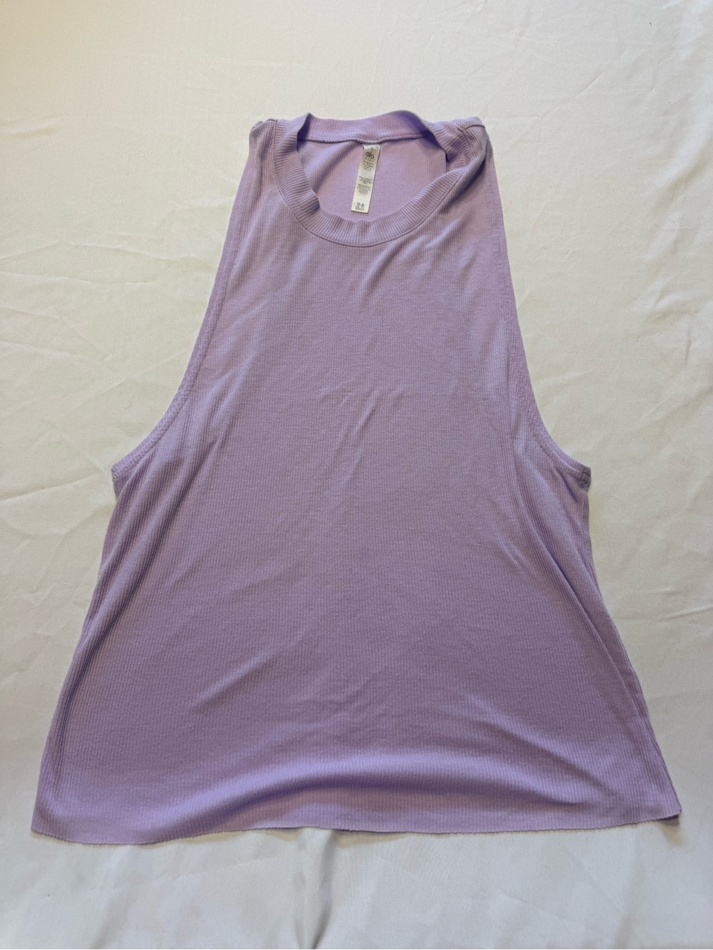 ALO Yoga Ribbed Lavender Tank Top